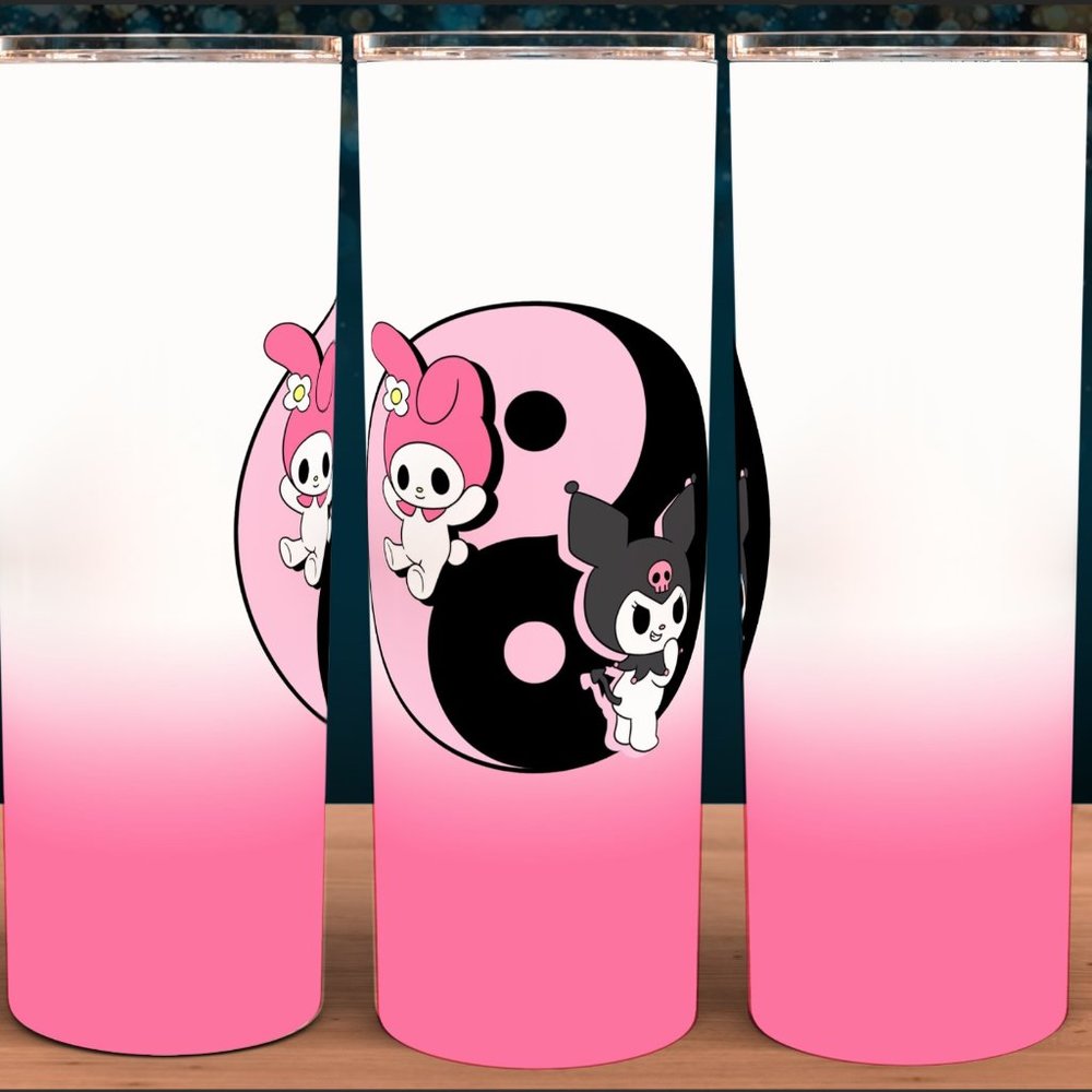 My Melody and Kuromi Ying Yang Tumbler 20oz